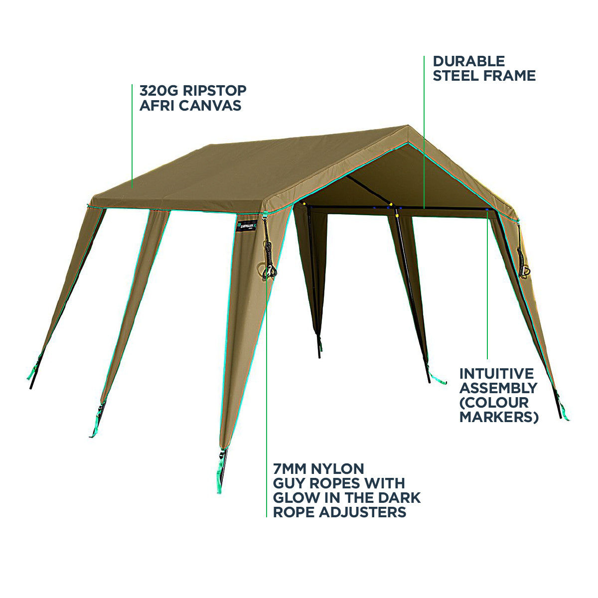 Kaufmann X Afri-Canvas Gazebo Large