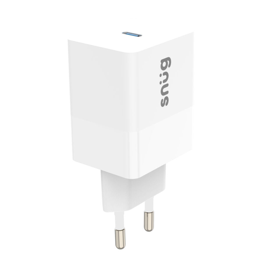 Snug 1 Port 45W PD Charger With Cable-White