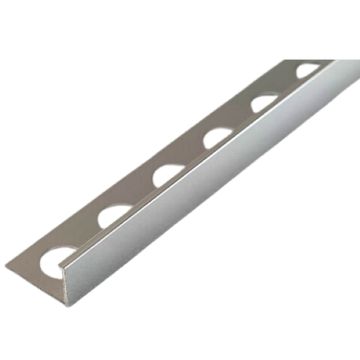 ALUMINIUM TILE TRIM - 12MM - GLOSS SQUARE