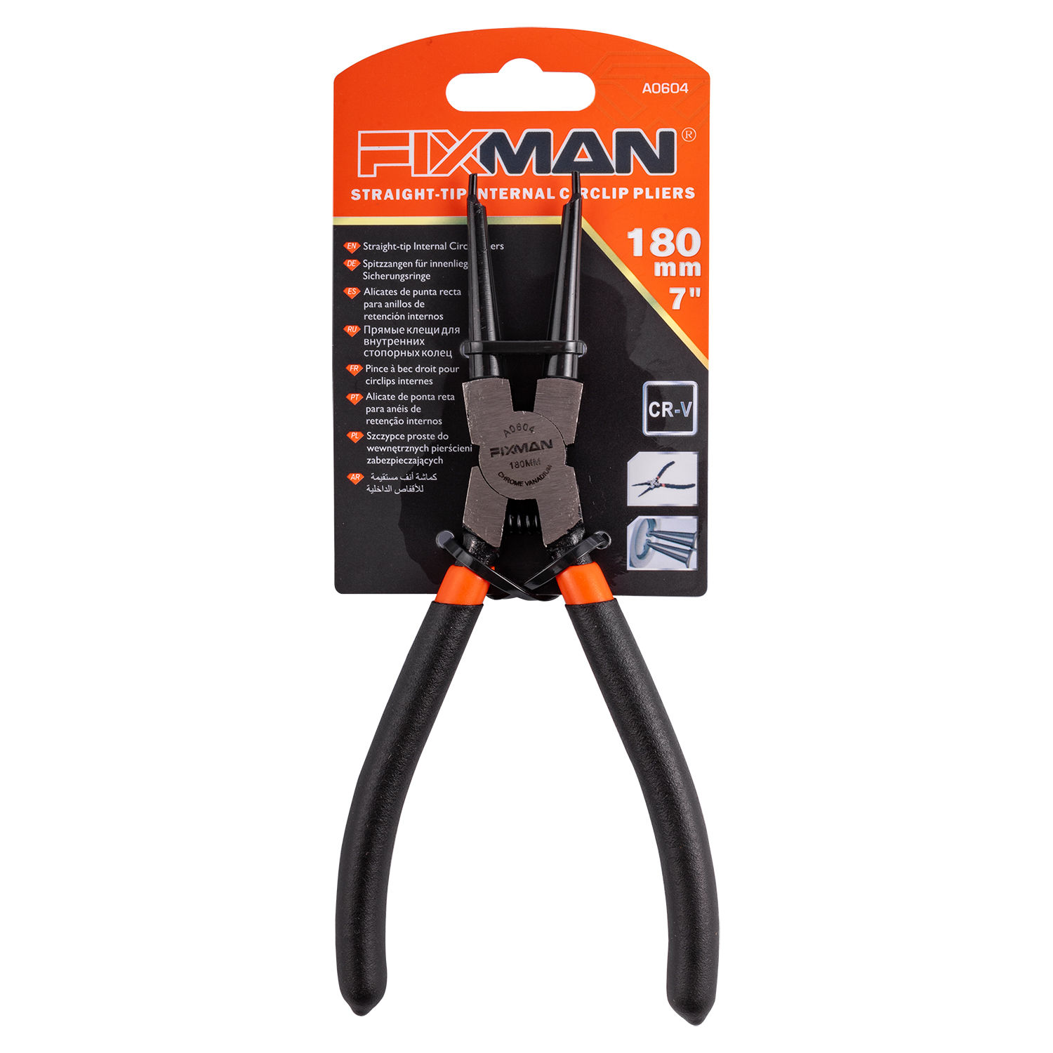 Fixman Straight Internal Circlip Pliers 7