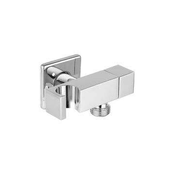 Devario Premio Angle Valve Square With Bracket Brass -Chrome