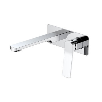 Verona Wall Basin Mixer With Spout Premio - Chrome