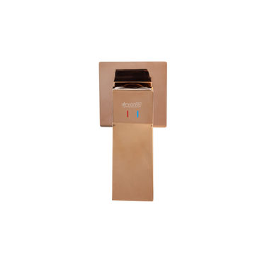Milan Single Wall Basin Mixer - Rose Gold