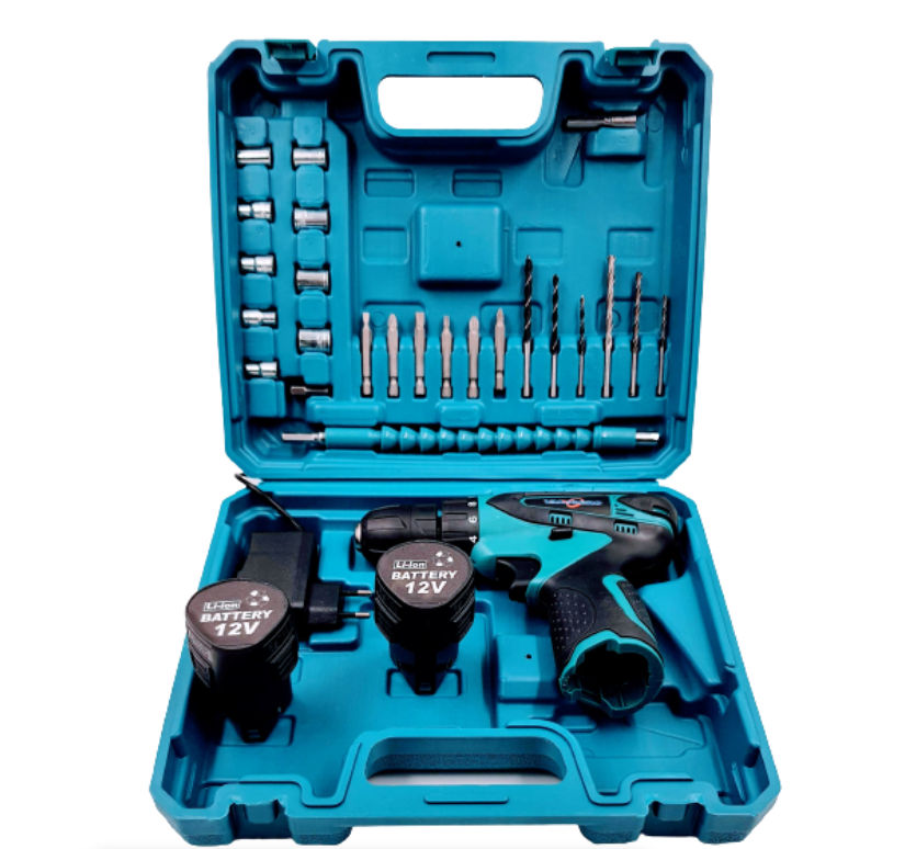 Cordless Lithium-Ion Drill and Screwdriver Set 12/18V