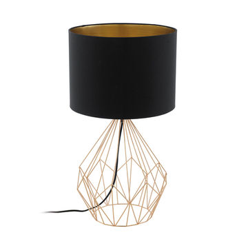 Pedregal1 T/Lamp 345mm Black/Copper