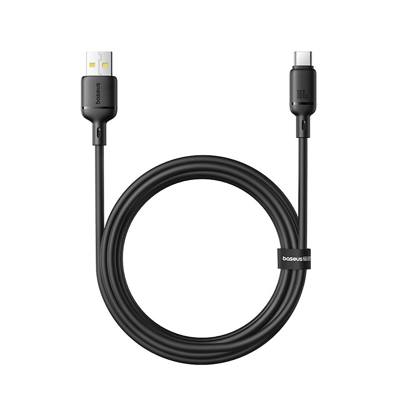 Baseus Silky Series Fast Charging Cable USB to Type C 100W 2m - Cluster Black