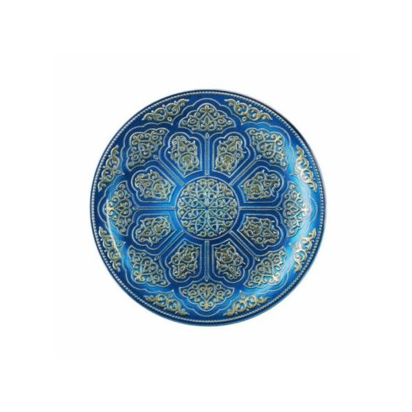 IRENA PLATE TOPKAPI 35CM BLUE & GOLD - Set of 1