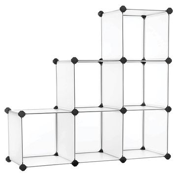 6 CUBE SHELVING FOR BEDROOM LIVING ROOM HOME OFFICE BOOK SHELF