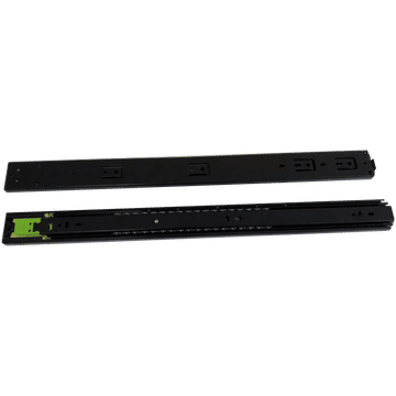Heavy duty ball bearing slide rails 400mm (push to open)