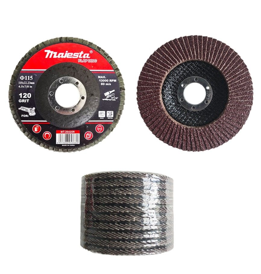 Majesta Flap Disc 115mm 120 Grit (10 Pack)