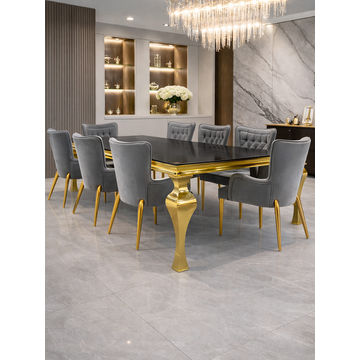 Prestige Home - Cressida 8 Seater Dining Set with Amanda Dining Chairs