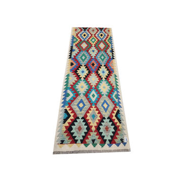 Fine Quality Afghan Choubi kilim Runner 296 x 85 CM