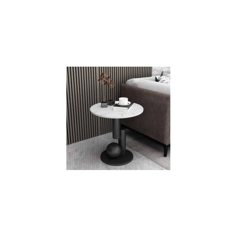 Campbell Marble End Table - Black