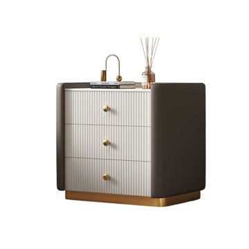 Aurea Three-Drawer Nightstand
