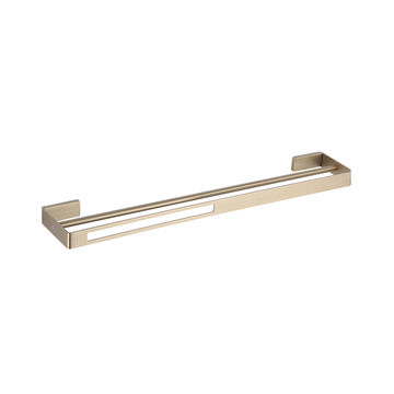 Devario Double Towel Rail Square 60cm -Brushed Gold