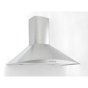 Falco 60cm Curved Glass Chimney Extractor (Stainless Steel)- FAL-90-55SLS