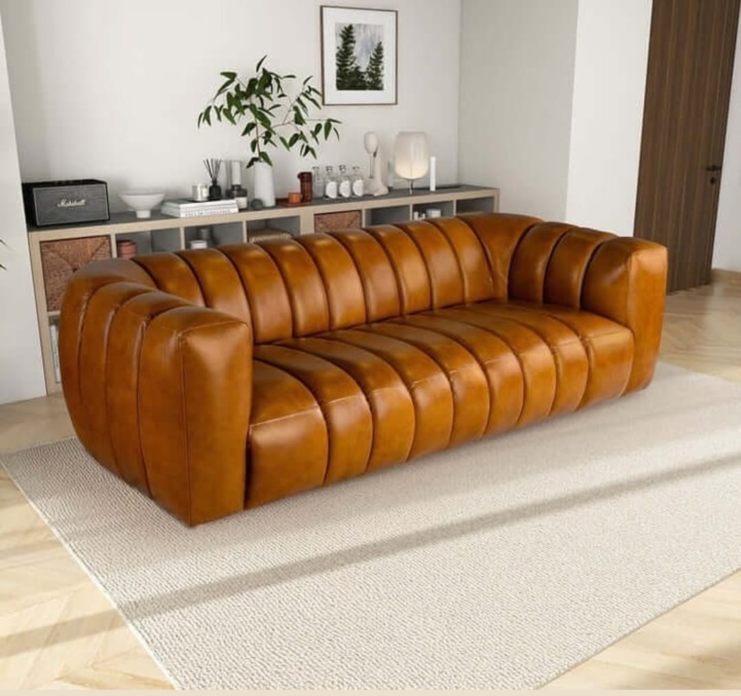 Contemporary Leather Couch