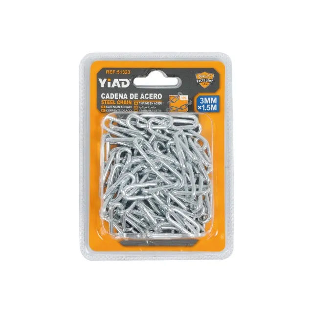 Steel Chain 51323 — Heavy-Duty Galvanized Link Chain for Securing & Lifting