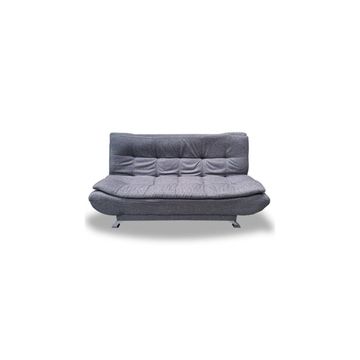 Classic Sleeper Couch (Grey Leather)