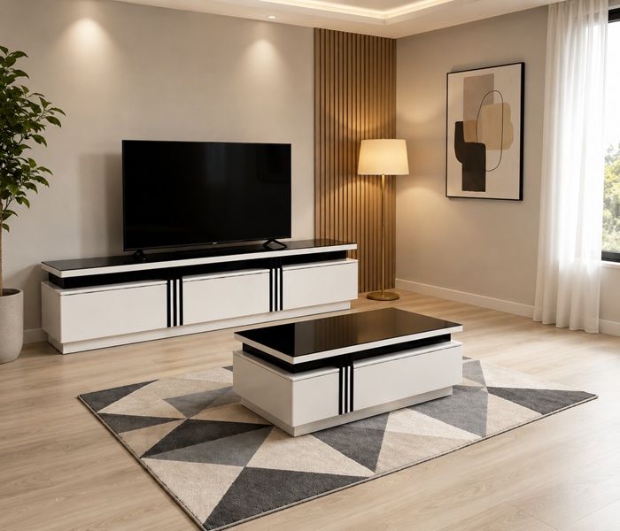Prestige Home - Aluxo TV Stand & Coffee Table Set