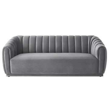 Ludovica Three Seater Stripe Couch-Grey