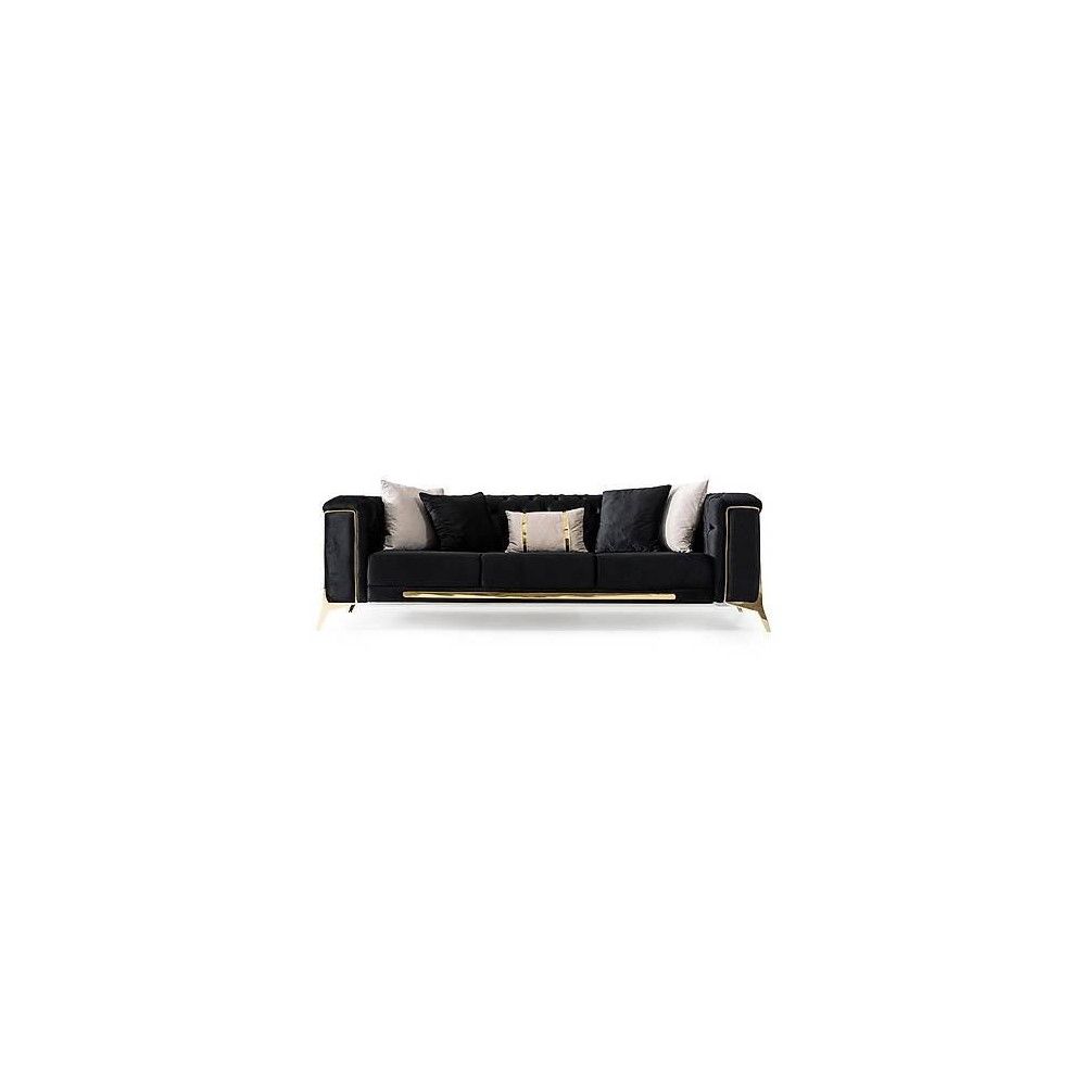 Fio Black Rose 3 Seater Couch