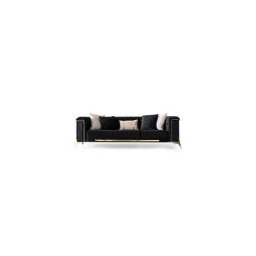 Fio Black Rose 3 Seater Couch