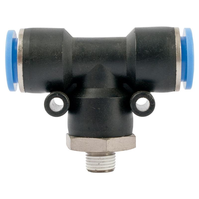 AirCraft - Pu Hose Fitting Tee 12mm-1/8 M - 2 Pack
