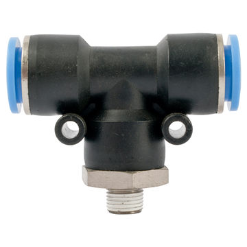AirCraft - Pu Hose Fitting Tee 12mm-1/8 M - 2 Pack