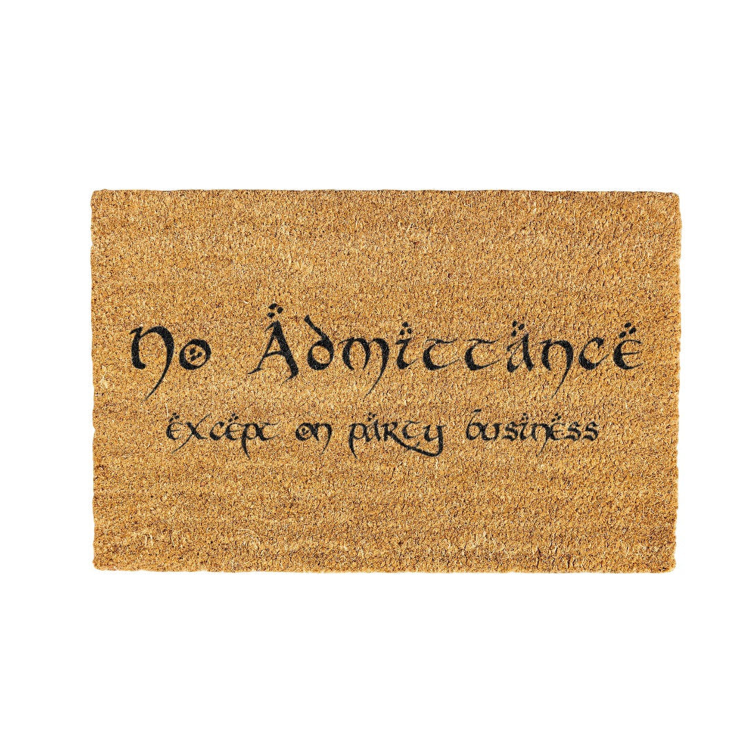 No Admittance Coir Doormat Design 700 x 400 mm