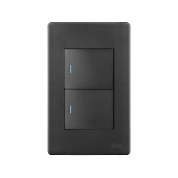 SYNERJI SWITCH DECO 4X2 2-LEVER 1-WAY/2-WAY - Grey / 2-Way