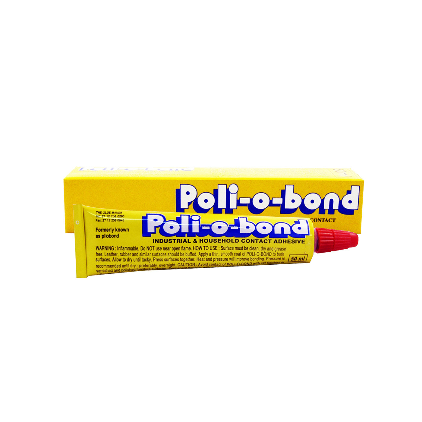 Poli-o-Bond - Contact Adh - 50ml - Tube - 4 Pack
