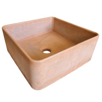 Terracotta Concrete Countertop Butler Sink 36 x 36 x 12cm