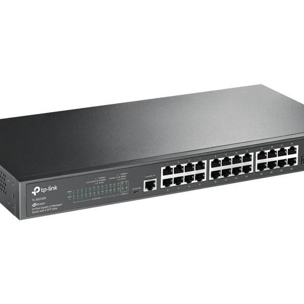 Tp-Link Tl-Sg3428 Jetstream 24-Port Gigabit L2 Managed Switch With 4 Sfp Slots