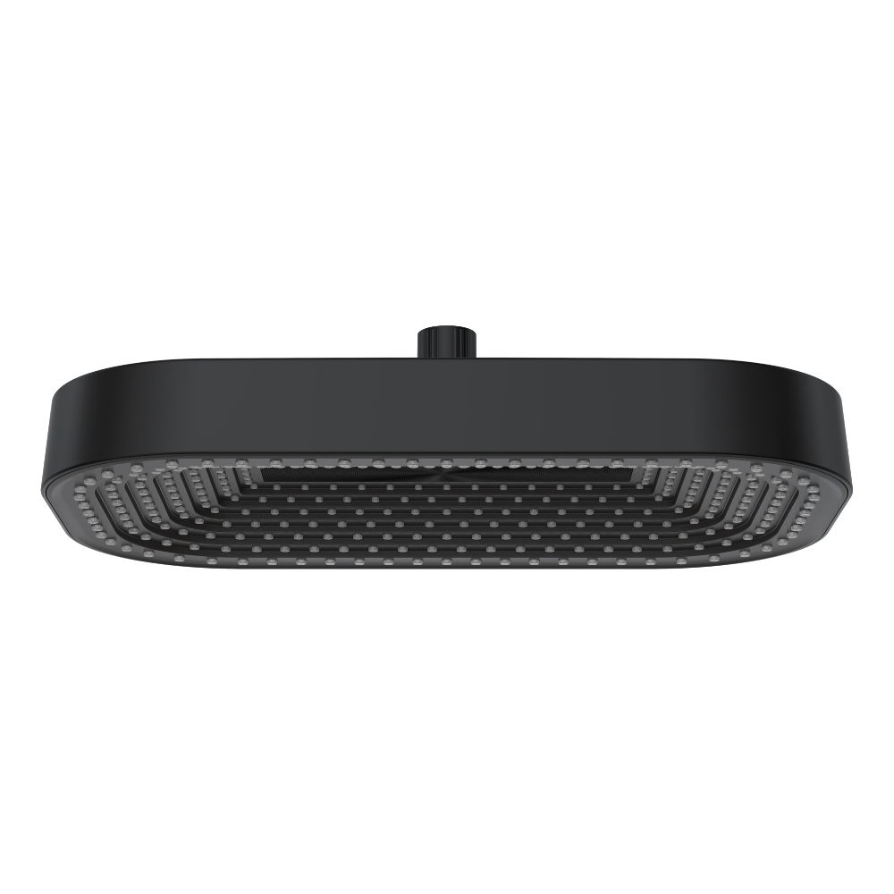 LUXUS BLACK SHOWER HEAD - SQUARED