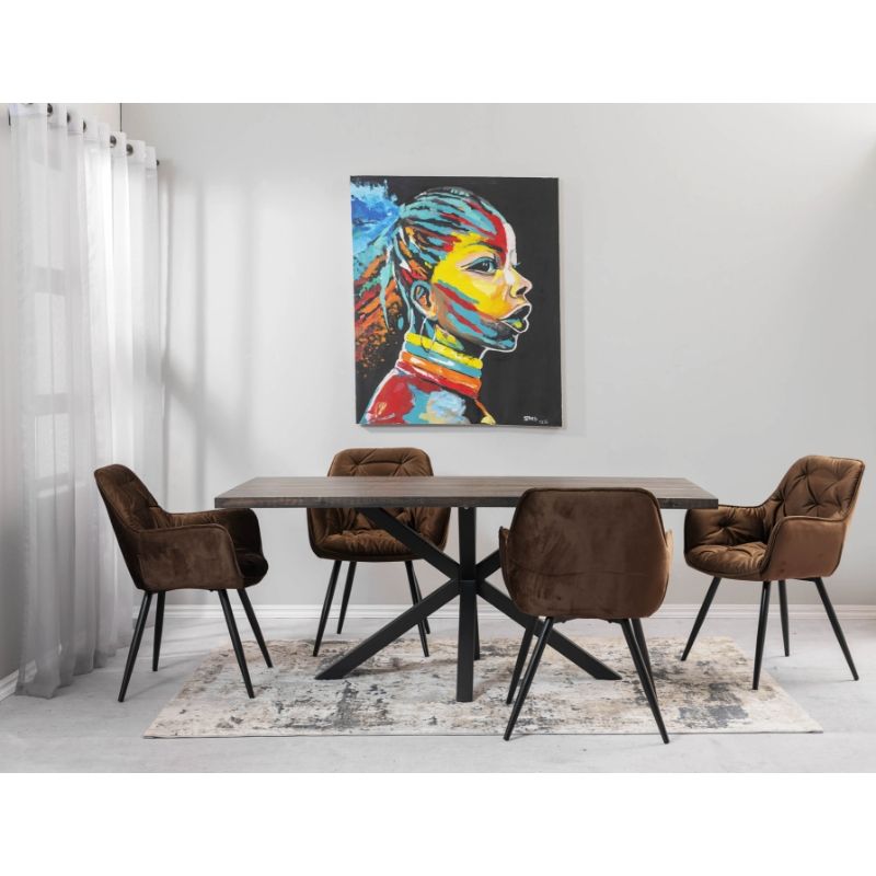 KC FURN-5pc Winslow Dining set (mocha)