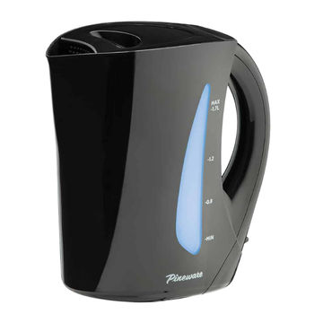 PSAK844 BLACK PINEWARE CORDED KETTLE