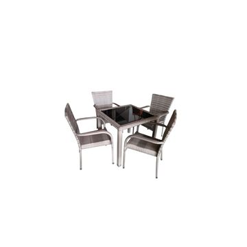 Garden Furniture Set 5 Piece Patio Dining Set