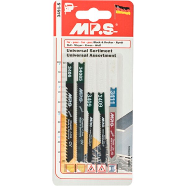 Jigsaw Blade Set 5Piece B&D Shank
