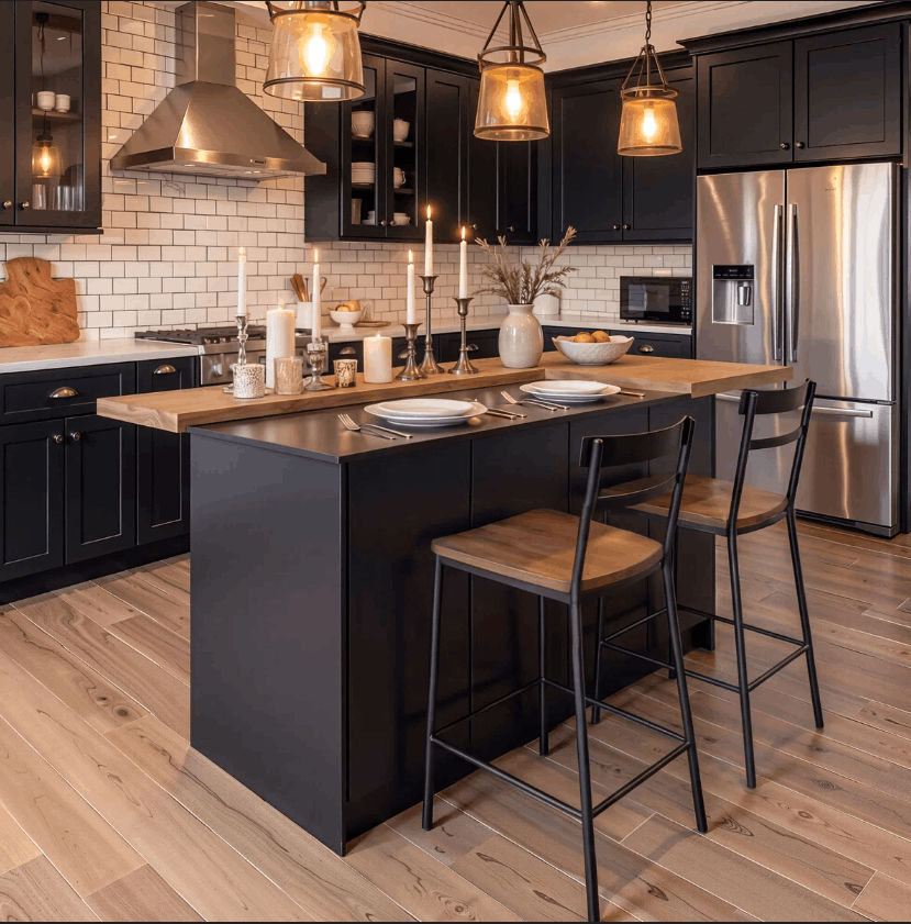Greenline Interiors Della Kitchen Island