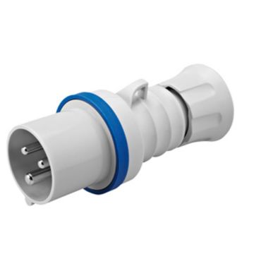 16A 2P+E 230V Plug IP44 6H Screwless
