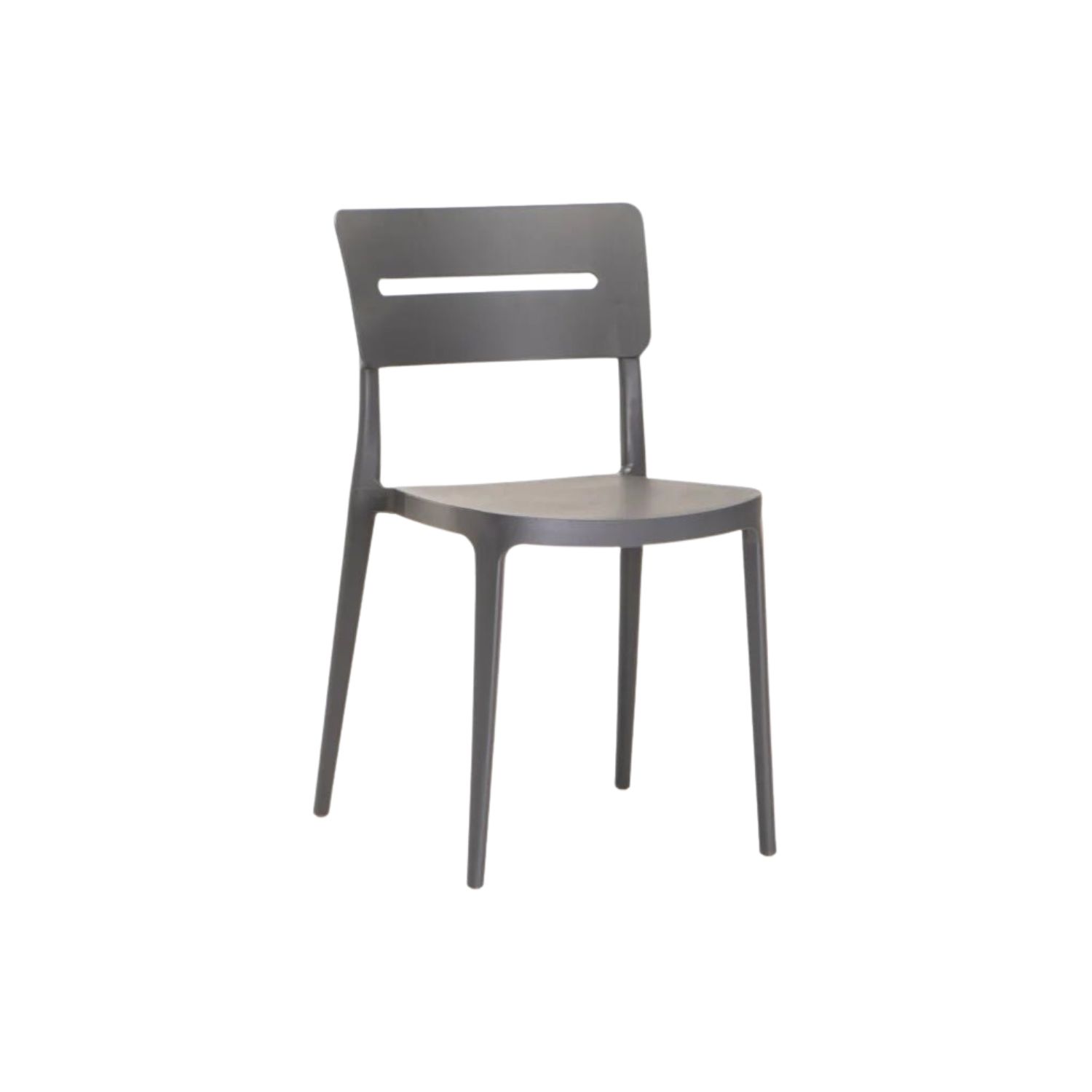 Modern All-Weather Indoor & Outdoor Chair - Dark Grey