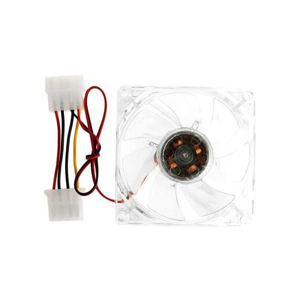 UniQue 80mm Clear Case Fan With Blue LED
