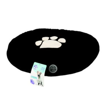 Fleece Round Pet Bed 59cm Diameter - Black