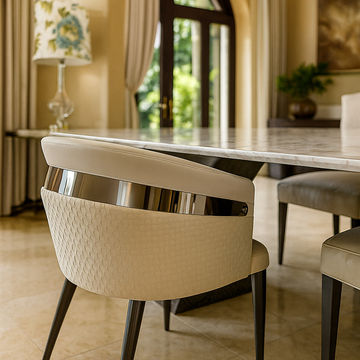 KC FURN Nova Faux leather Dining Chair