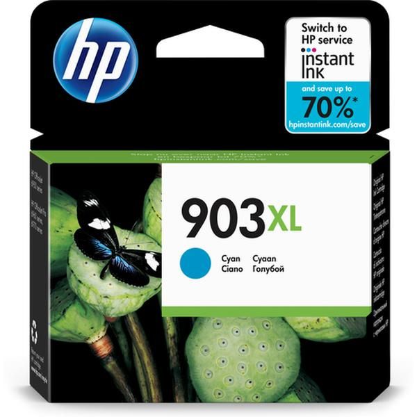 Hp 903Xl High Yield Cyan Original Ink Cartridge - 825 Pages