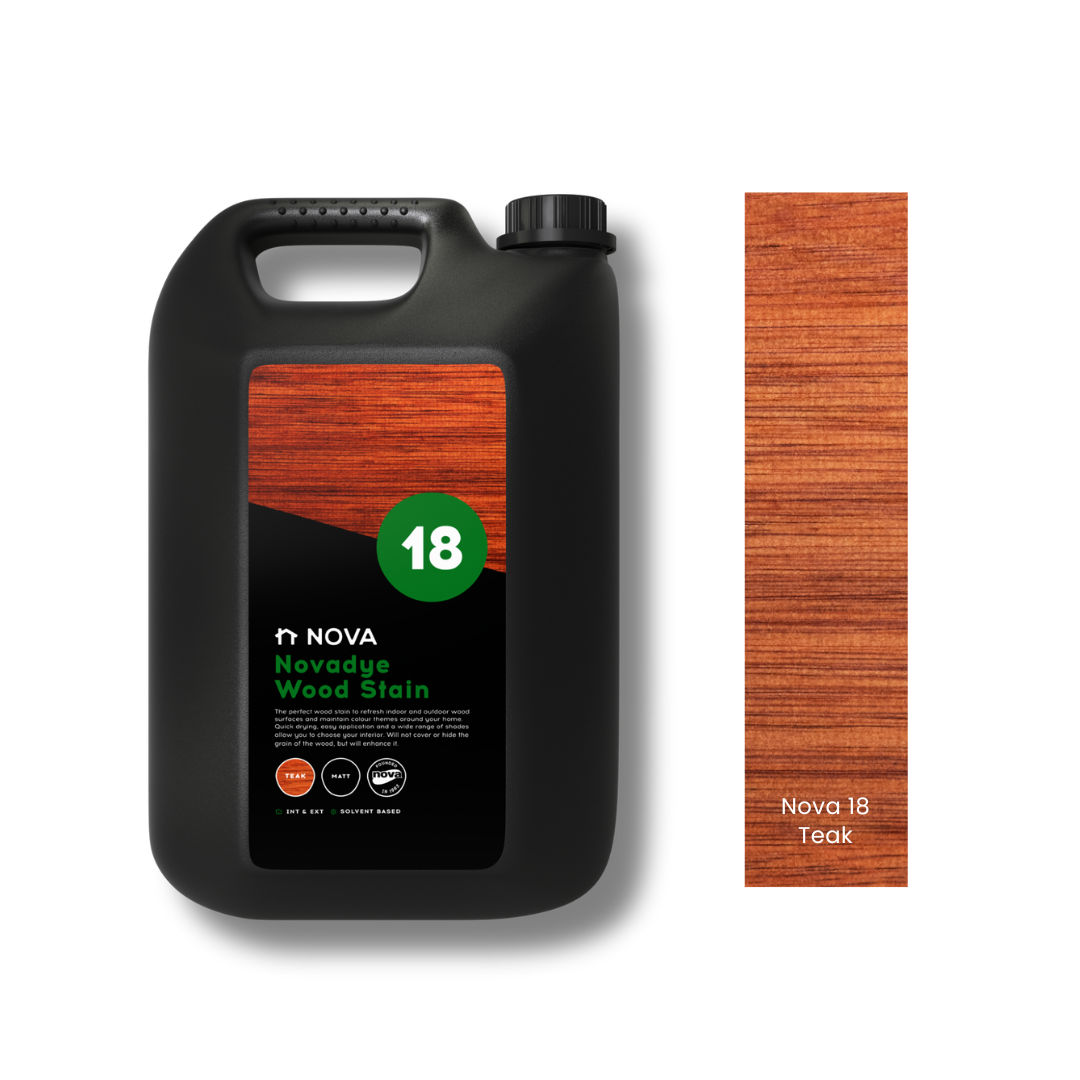 Nova 18 Novadye Woodstain - Teak 5lt