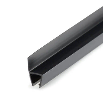 Woodly 180 Soft Lip 10mm Seal, Rubber, Black, 2.5m