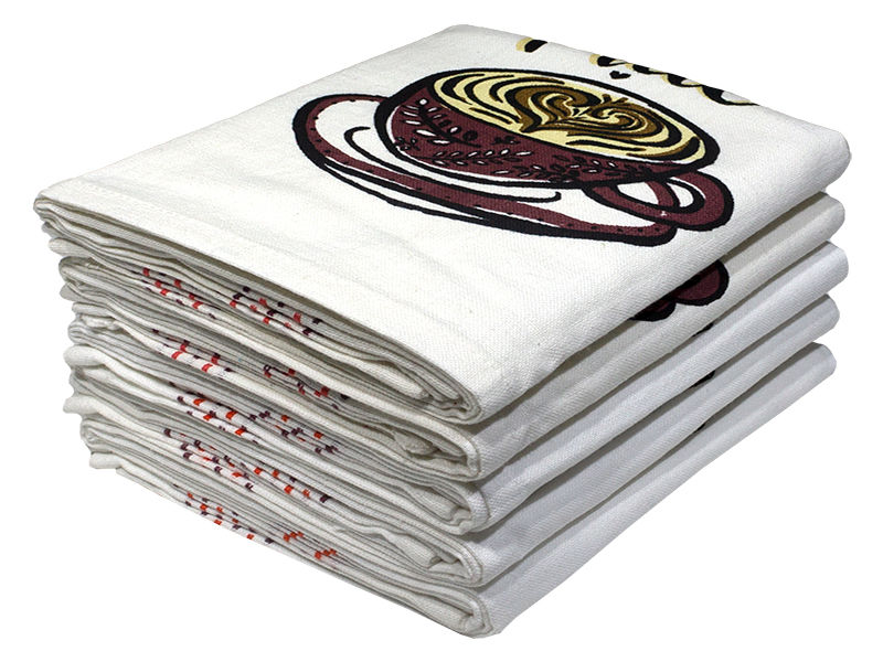 Multipurpose, Easy Fit, Absorbent Kitchen Towel - Design 2218 - 048x070cms - (05 Pc Pack) - Option 06