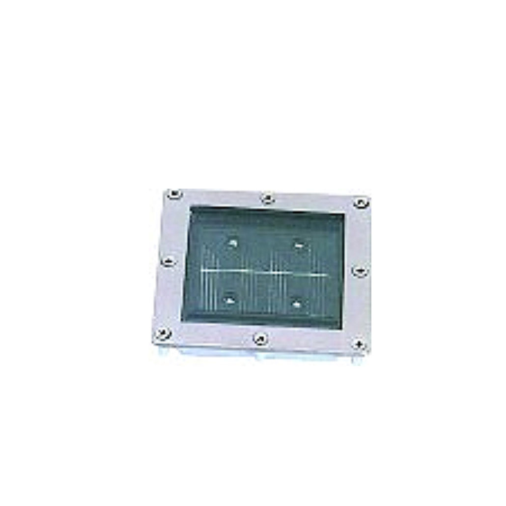 S/Steel LED Solar Paving Light 4 LED RGB Auto C/Changing